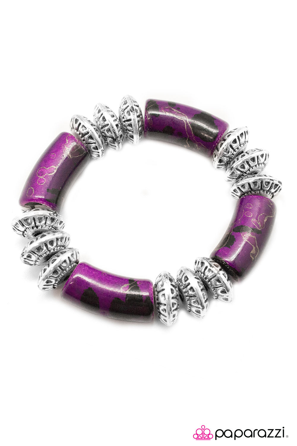 Paparazzi ♥ Rocky Road - Purple ♥  Bracelet