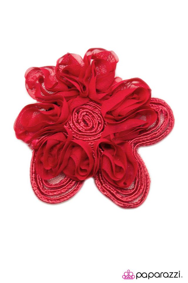 Paparazzi ♥ Laying Low - Red ♥ Hair Clip