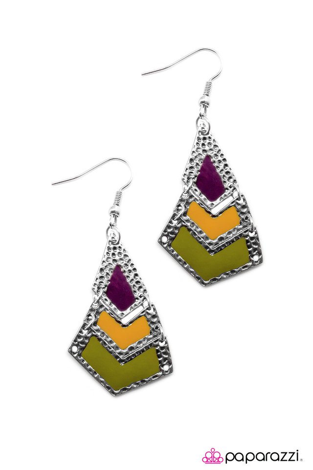 Paparazzi ♥ Wild Child - Multi ♥ Earrings