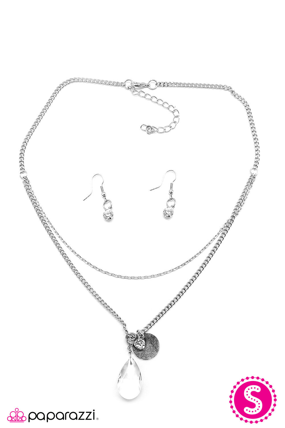 Paparazzi ♥ Viva Las Vegas - White ♥  Necklace