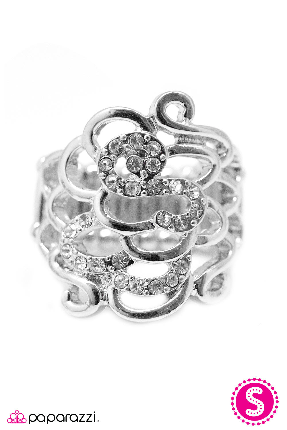 Paparazzi ♥ Dont Hold Your Breath - White ♥  Ring