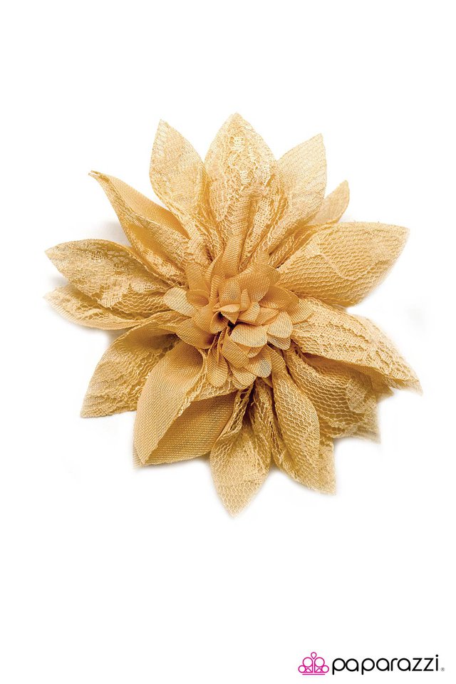 Paparazzi ♥ Standing BLOOM Only - Yellow ♥ Hair Clip