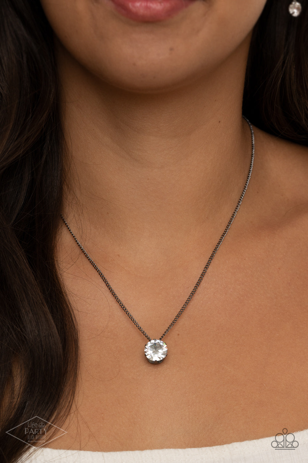 Paparazzi ♥ What A Gem - Gunmetal ♥  Necklace