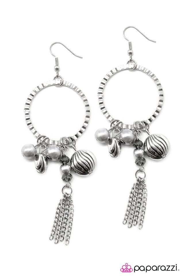 Paparazzi ♥ In With the New - Silver ♥ Earrings