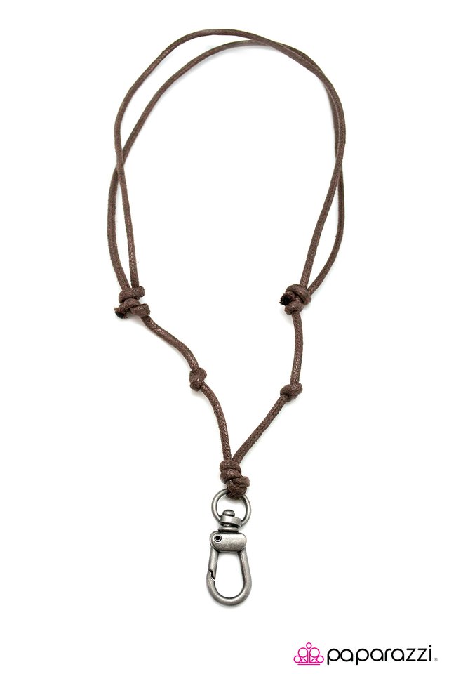 Paparazzi ♥ KNOT Worth The Trouble - Brown ♥ Lanyard