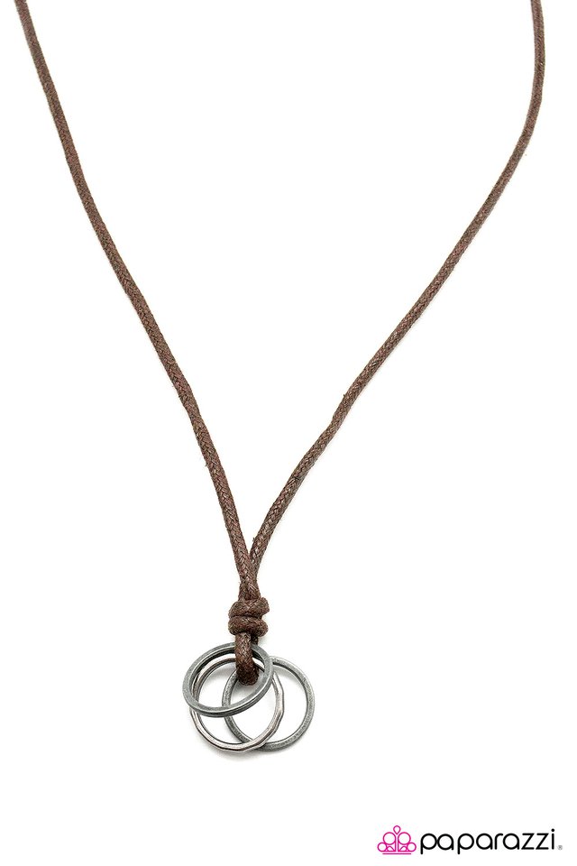 Paparazzi ♥ Iron Man - Brown ♥ Necklace