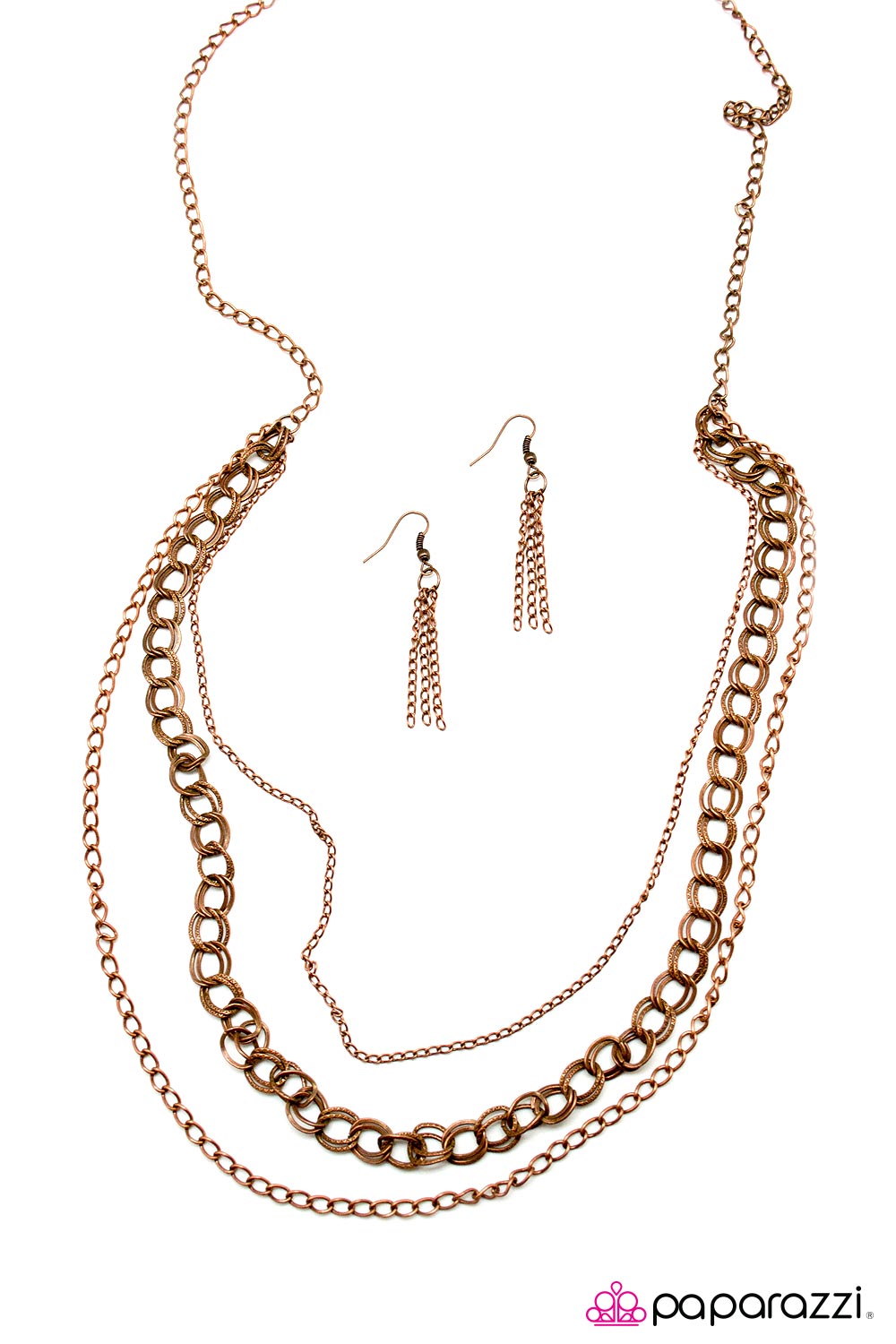 Paparazzi ♥ Top Of The Chain - Copper ♥  Necklace