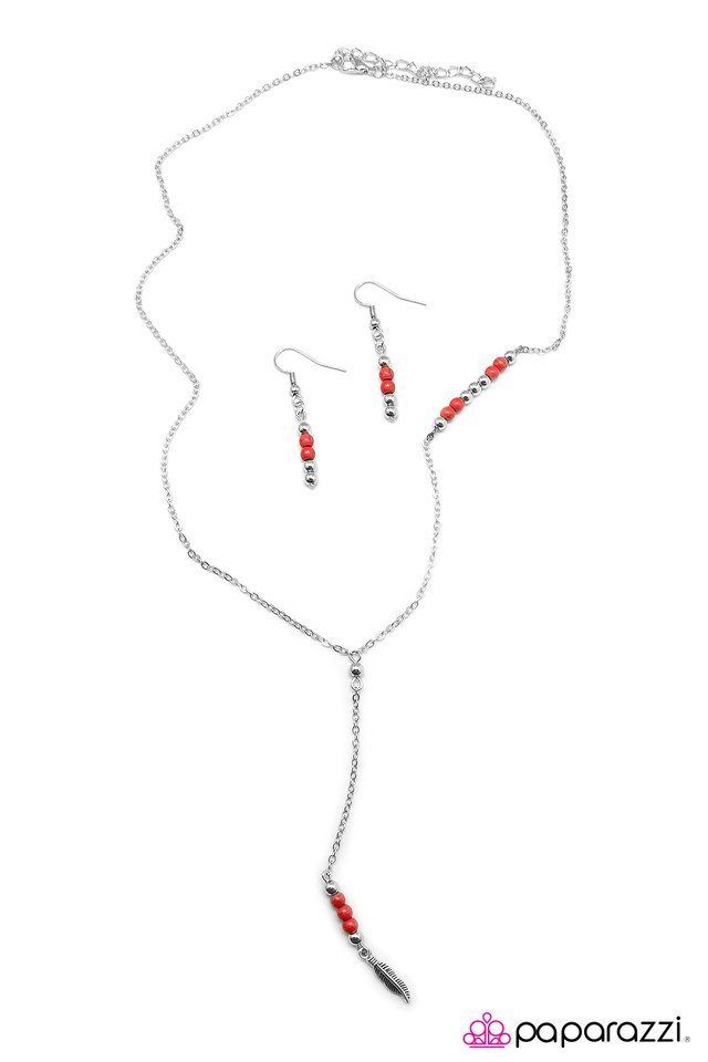 Paparazzi ♥ Last Of The Mohicans - Red ♥ Necklace