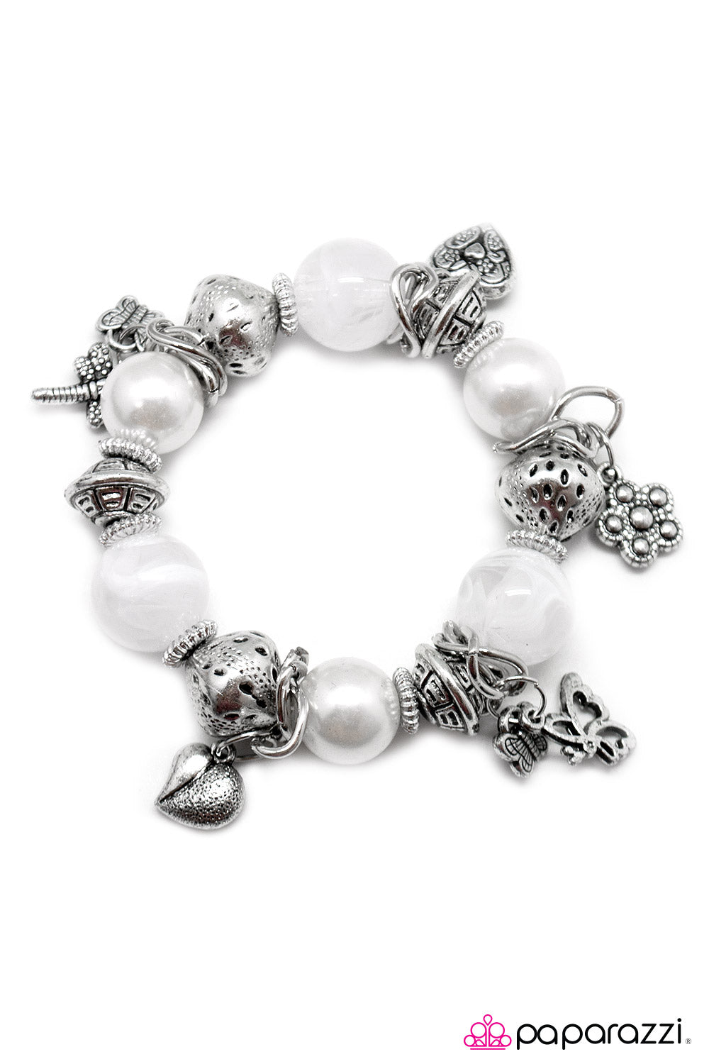Paparazzi ♥ Mystery Princess - White ♥  Bracelet