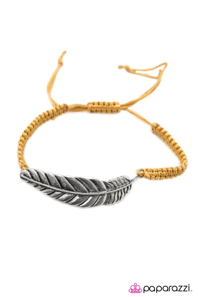Paparazzi ♥ Under the FEATHER - Yellow ♥ Bracelet