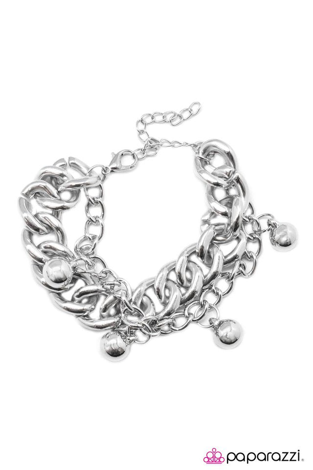 Paparazzi ♥ Contraband - Silver ♥ Bracelet