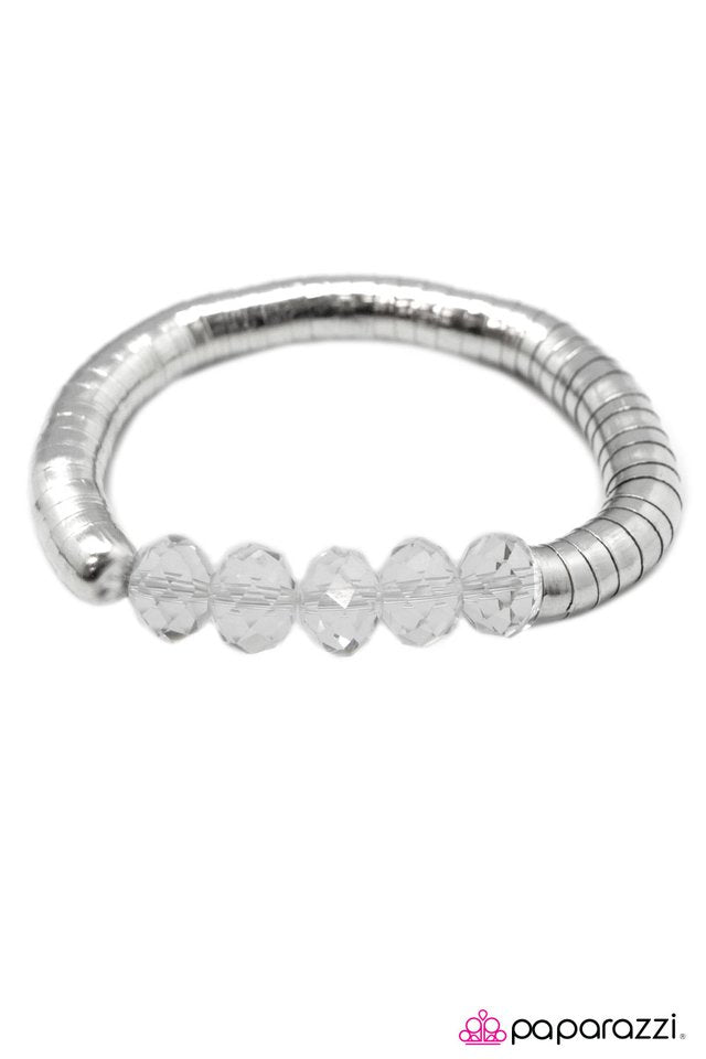 Paparazzi ♥ Loud and Clear - White ♥ Bracelet