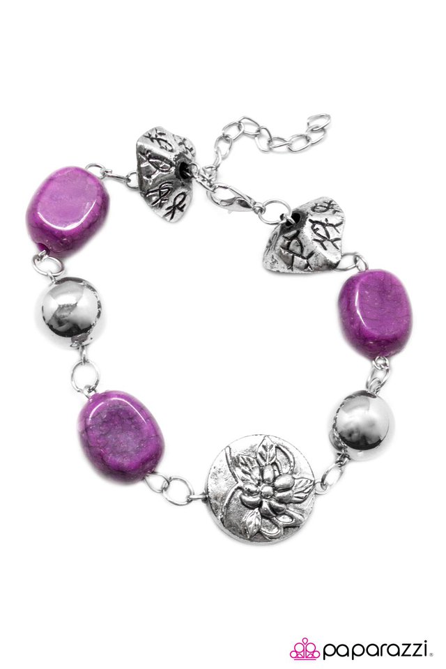 Paparazzi ♥ Easter Island - Purple ♥ Bracelet