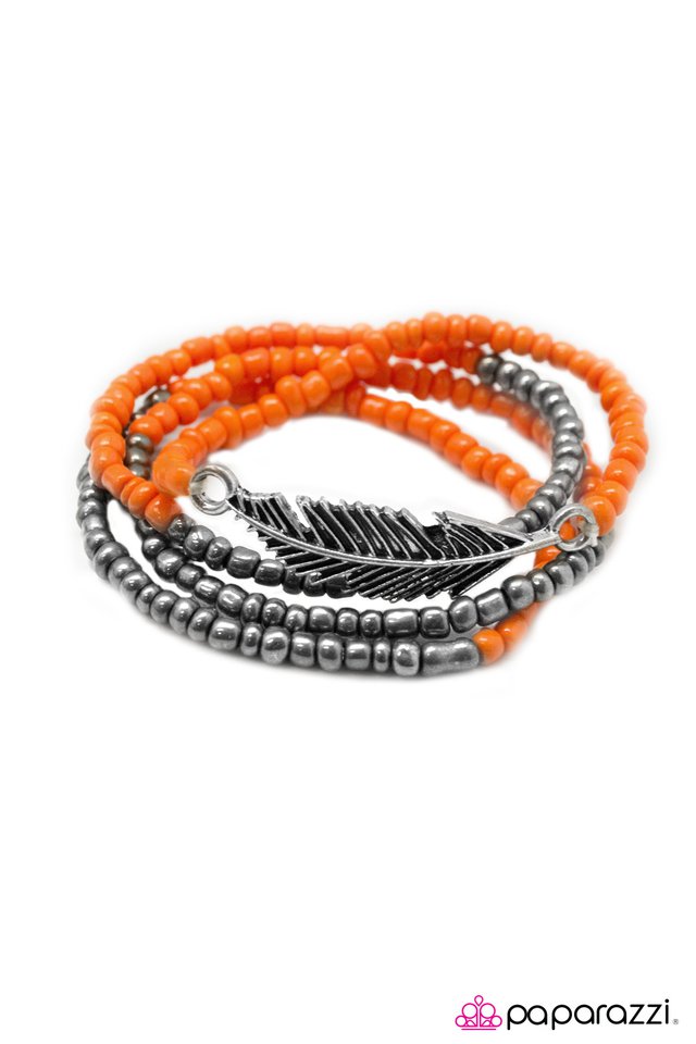 Paparazzi ♥ Flying First Class - Orange ♥ Bracelet
