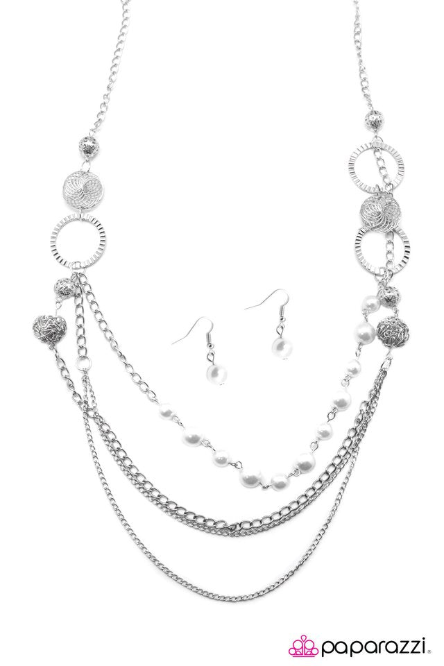 Paparazzi ♥ Ready for Romance - White ♥ Necklace