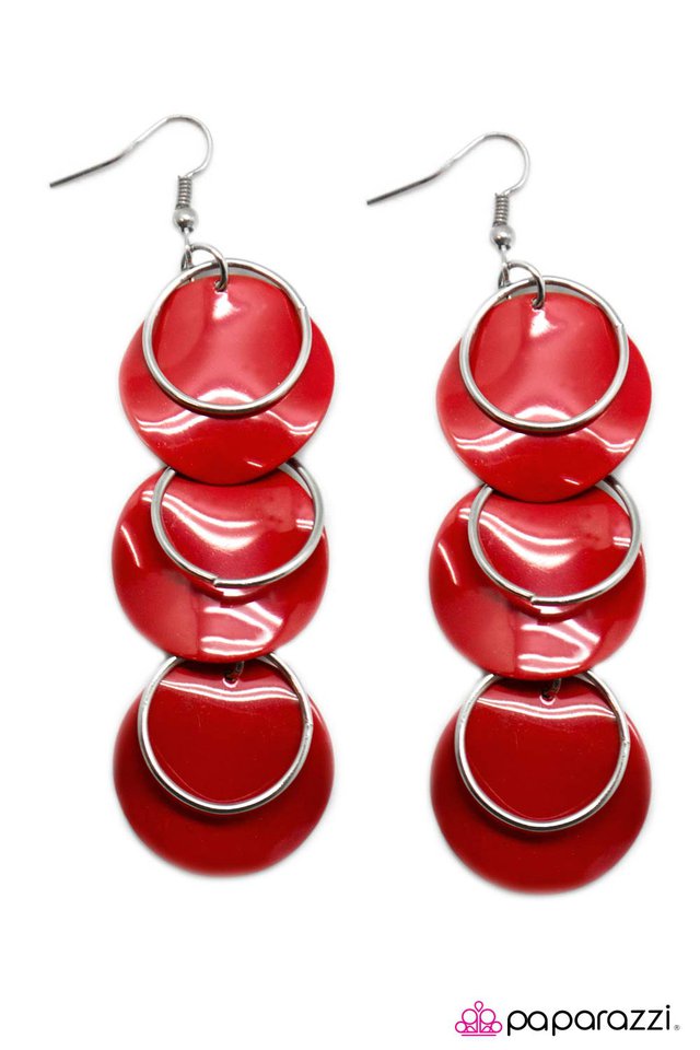 Paparazzi ♥ Too Good To Be True - Red ♥ Earrings