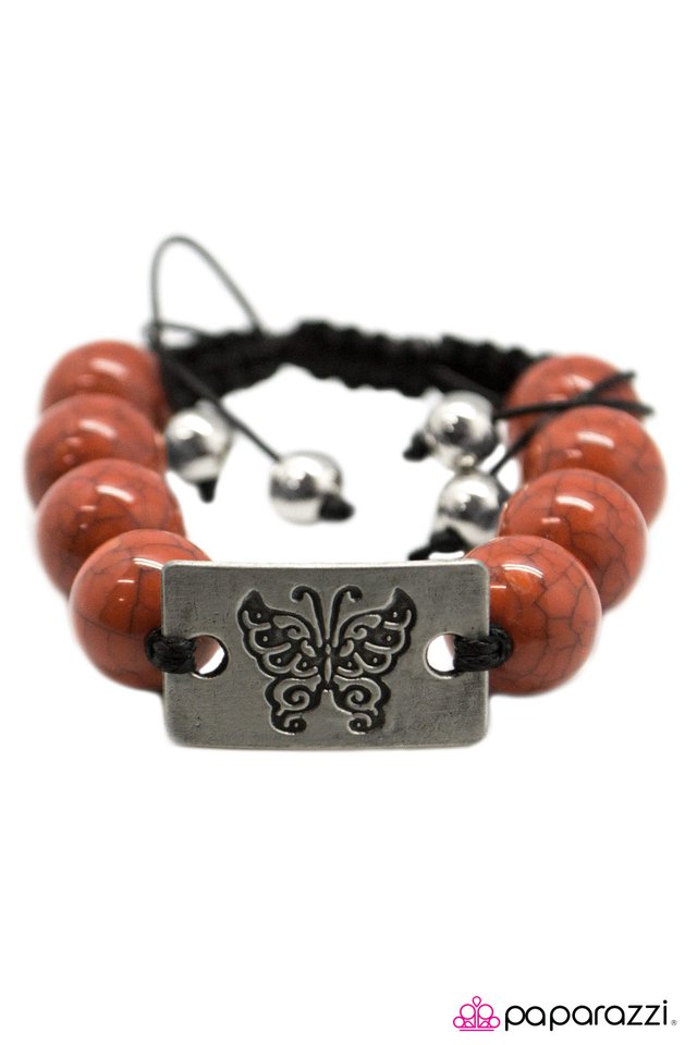 Paparazzi ♥ The Butterfly Effect - Orange ♥ Bracelet
