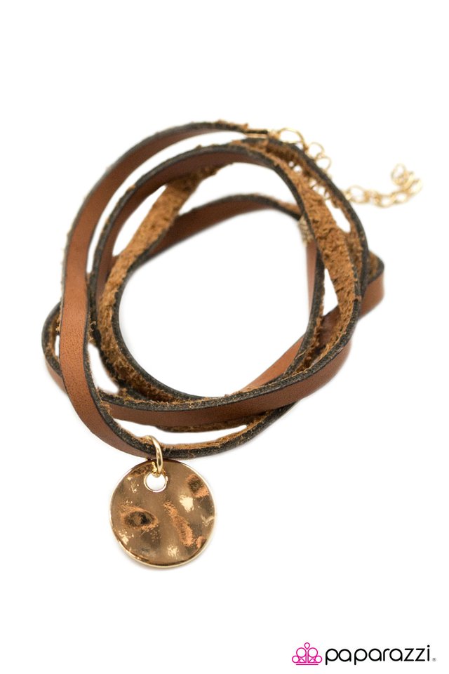 Paparazzi ♥ Getting Back To Your Roots - Brown ♥ Bracelet