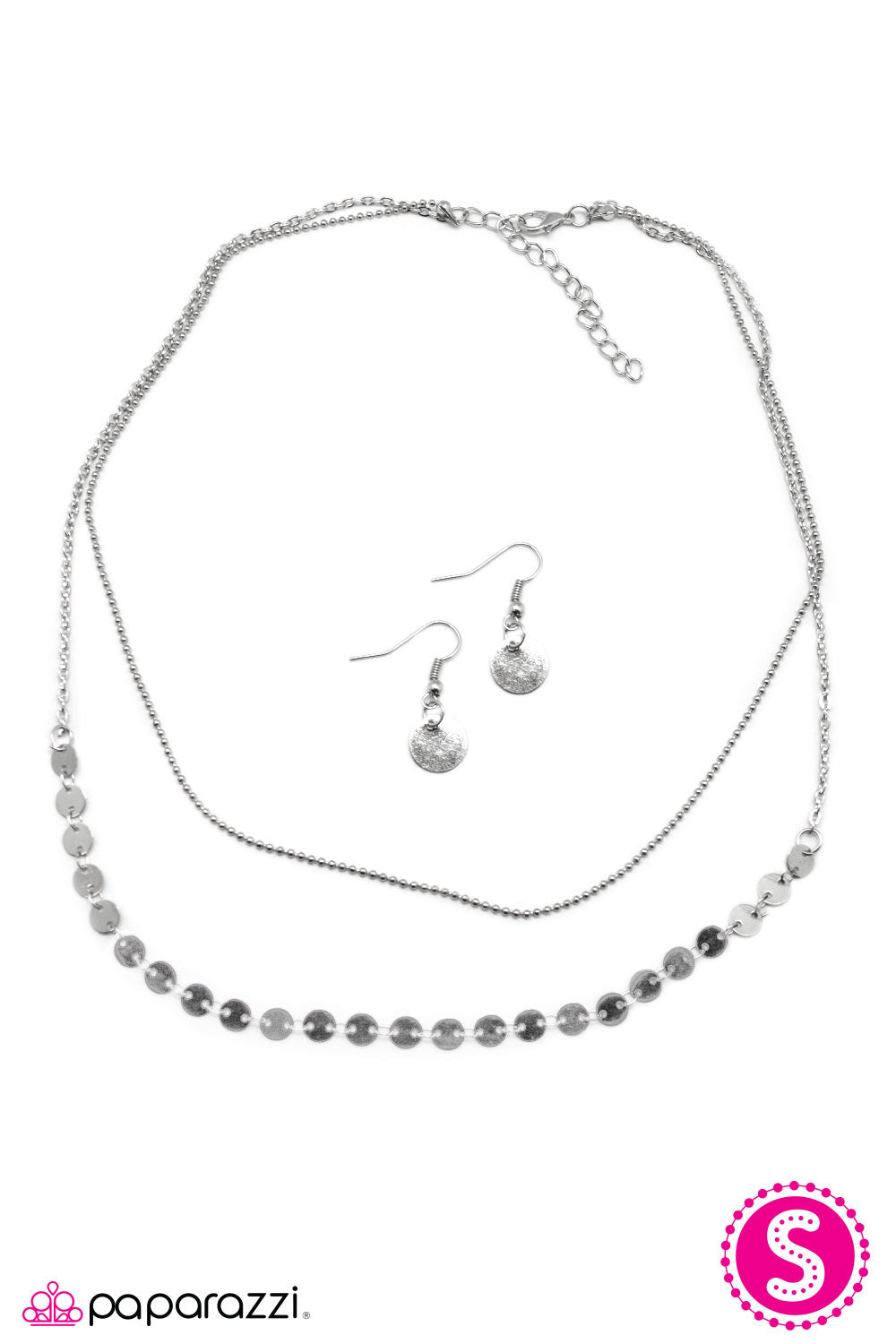 Paparazzi ♥ Figaro - Silver ♥  Necklace