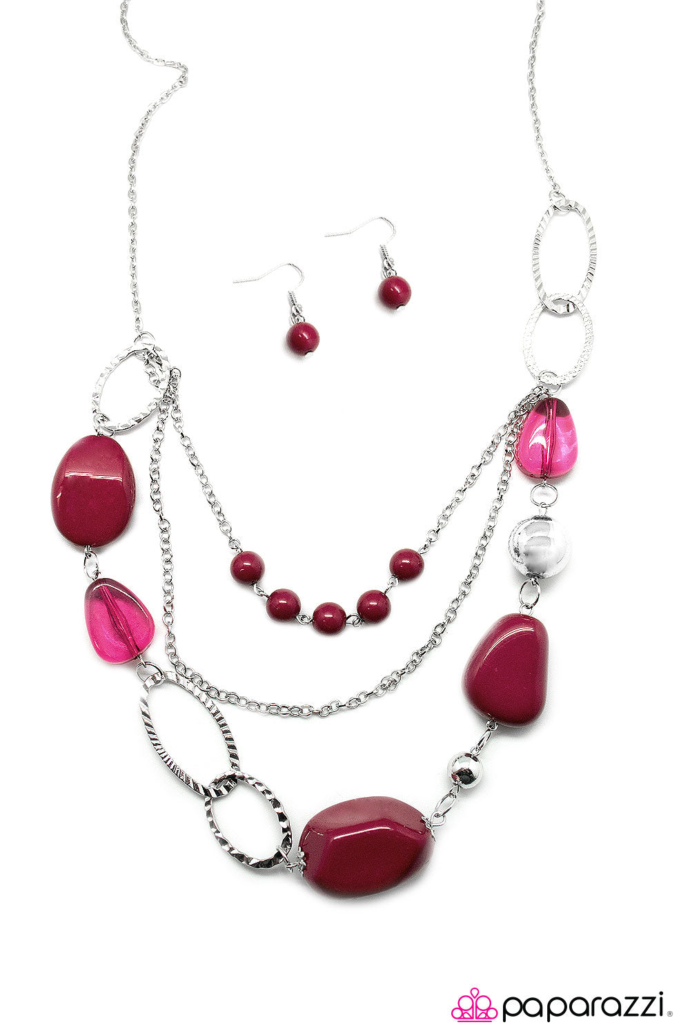 Paparazzi ♥ Easy On The Eyes - Pink ♥  Necklace