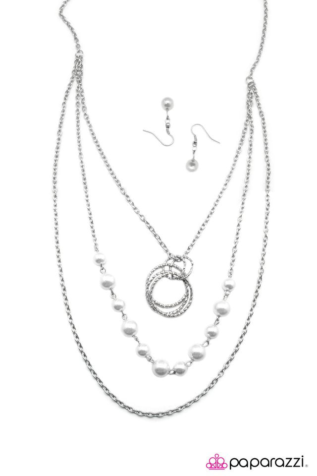 Paparazzi ♥ I Can See Your Halo - White ♥ Necklace