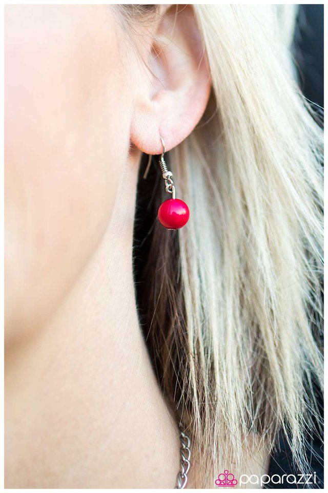 Paparazzi ♥ On a Wing and a Prayer - Red ♥ Necklace