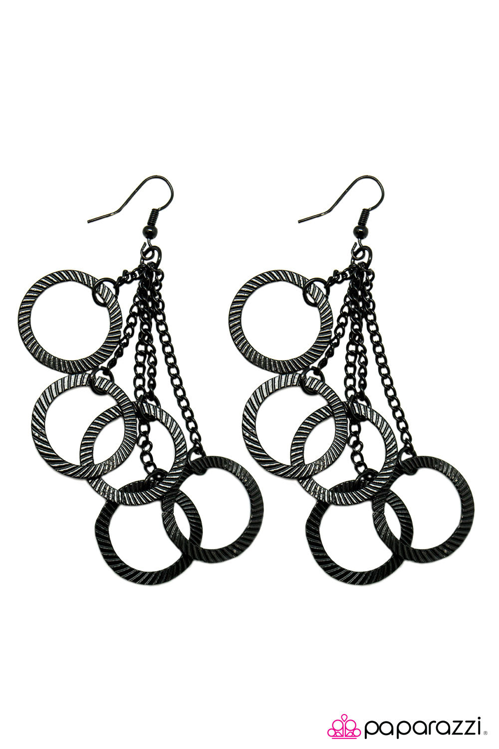 Paparazzi ♥ Decoy - Black ♥  Earrings
