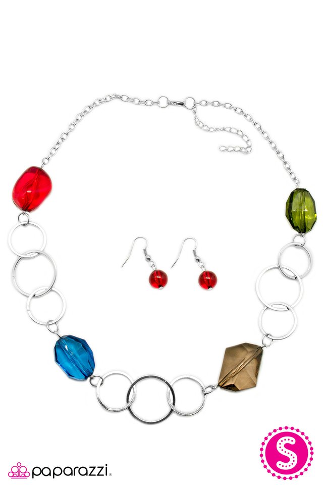 Paparazzi ♥ Light Up The Night - Multi ♥ Necklace