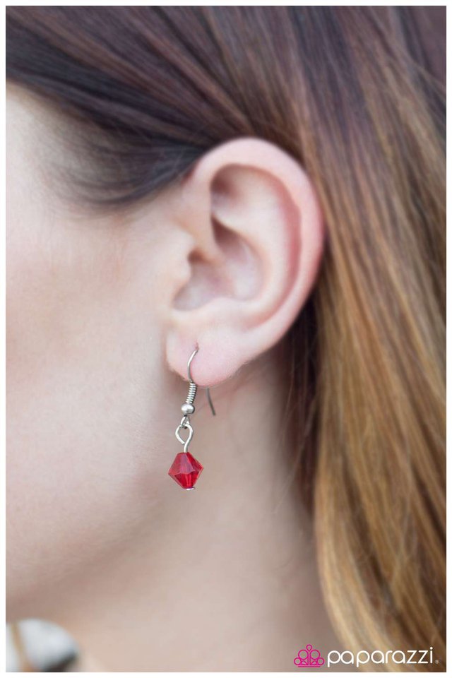 Paparazzi ♥ Just Enough - Red ♥ Necklace