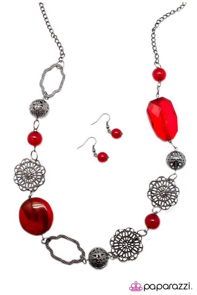 Paparazzi ♥ Come As You Are - Red ♥ Necklace