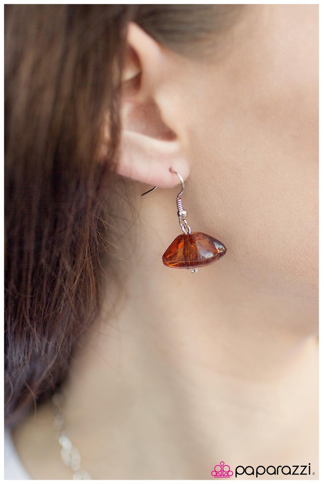 Paparazzi ♥ Cant Take My Eyes Off Of You - Brown ♥ Necklace