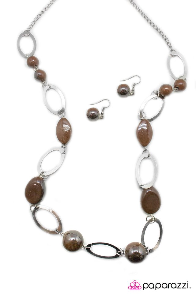 Paparazzi ♥ Rock Star - Brown ♥ Necklace