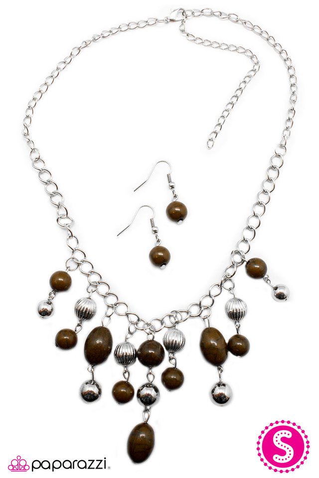 Paparazzi ♥ Pebble for Your Thoughts? - Brown ♥ Necklace