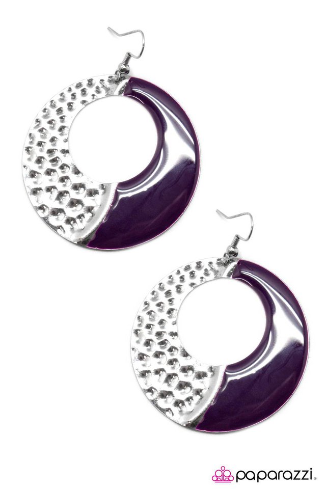 Paparazzi ♥ Divide and Conquer - Purple ♥ Earrings