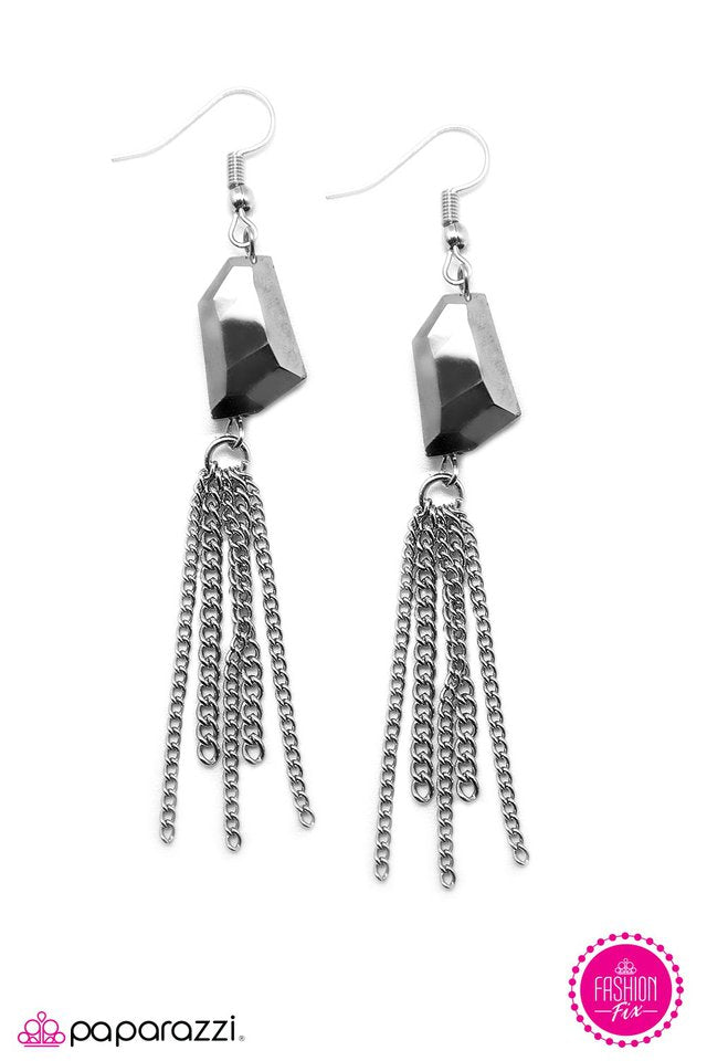 Paparazzi ♥ In A Trance - Silver ♥ Earrings