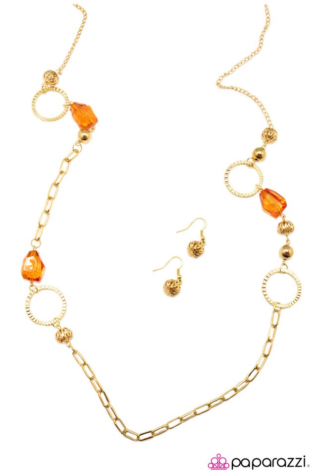 Paparazzi ♥ Please, Hold Your Applause - Orange ♥ Necklace