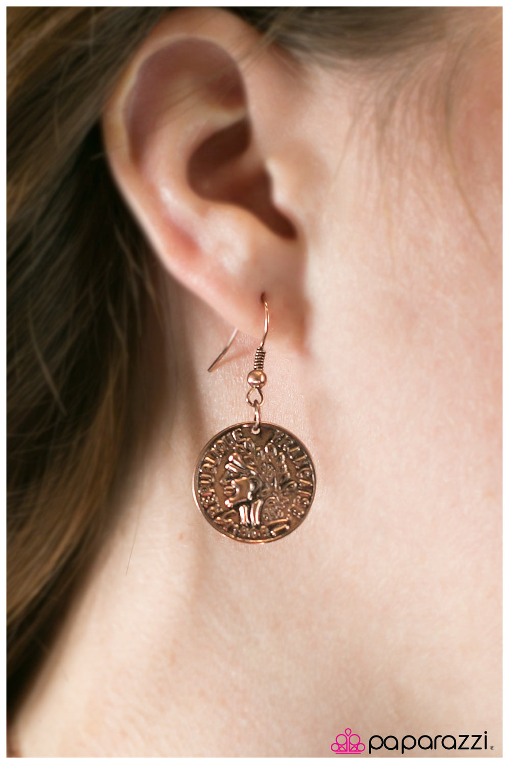 Paparazzi ♥ COIN Artist - Copper ♥  Necklace