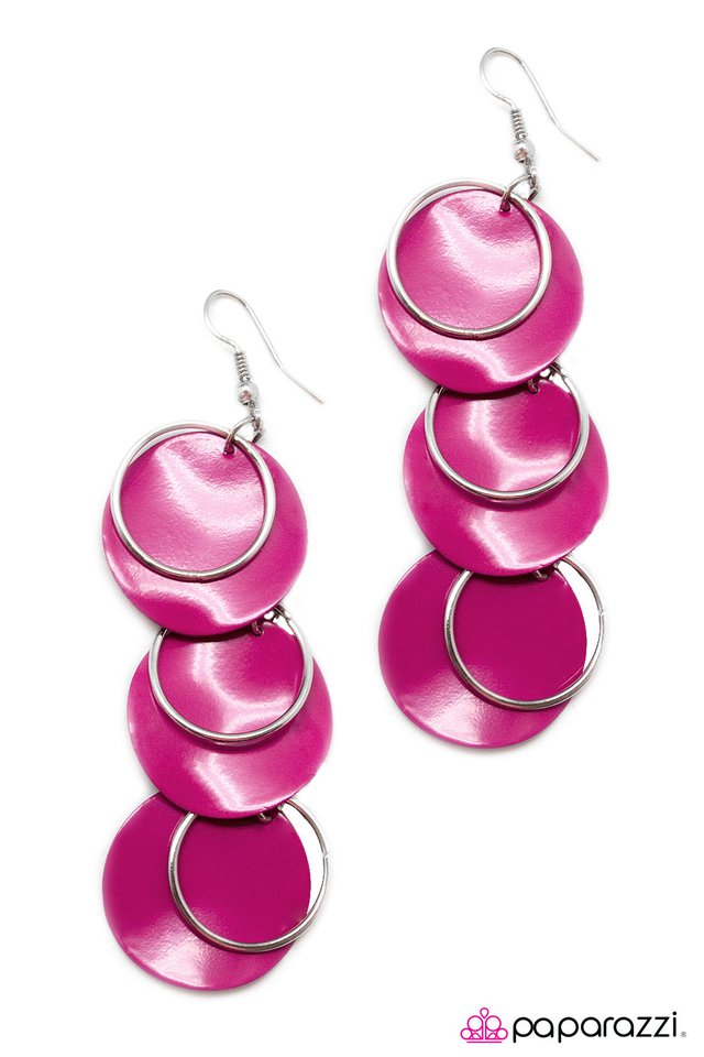 Paparazzi ♥ Too Good To Be True - Pink ♥ Earrings