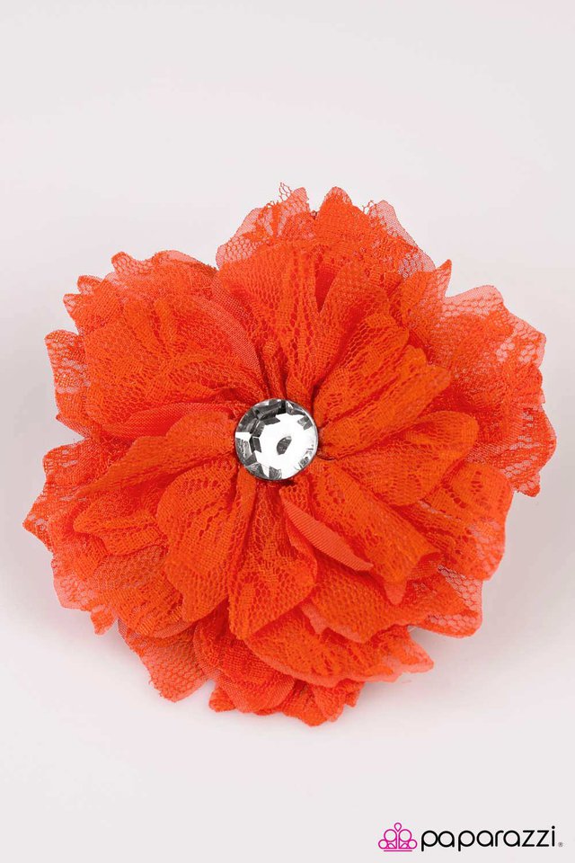 Paparazzi ♥ Best LACE Forward - Orange ♥ Hair Clip