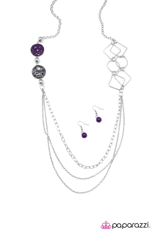 Paparazzi ♥ In Anticipation - Purple ♥ Necklace