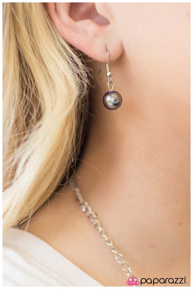 Paparazzi ♥ Right On Time - Purple ♥ Necklace