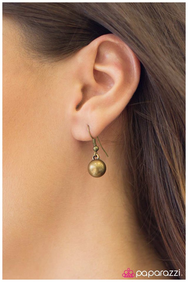 Paparazzi ♥ Be There With Bells On - Brass ♥ Necklace