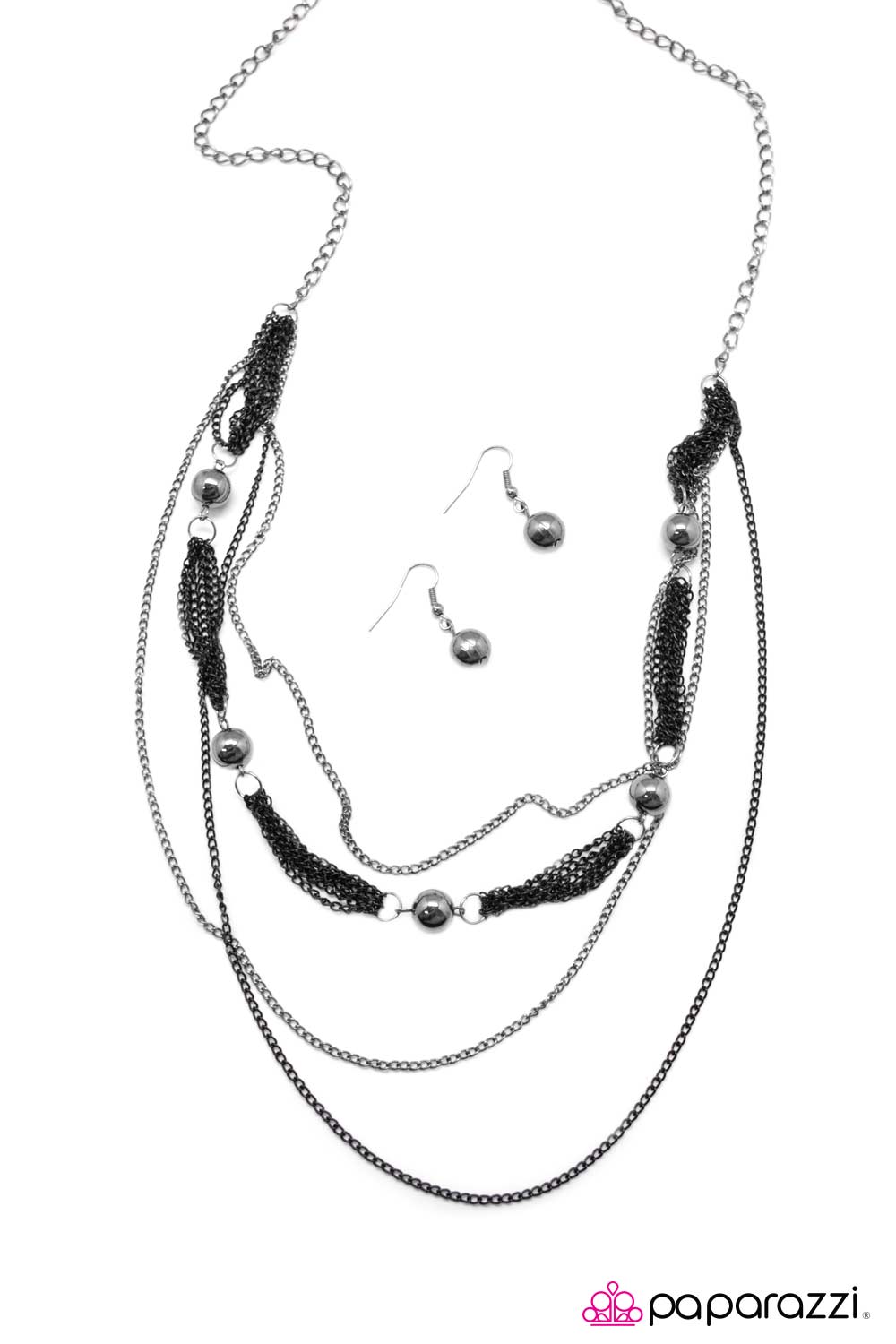 Paparazzi ♥ Dont Be So Dramatic - Black ♥  Necklace