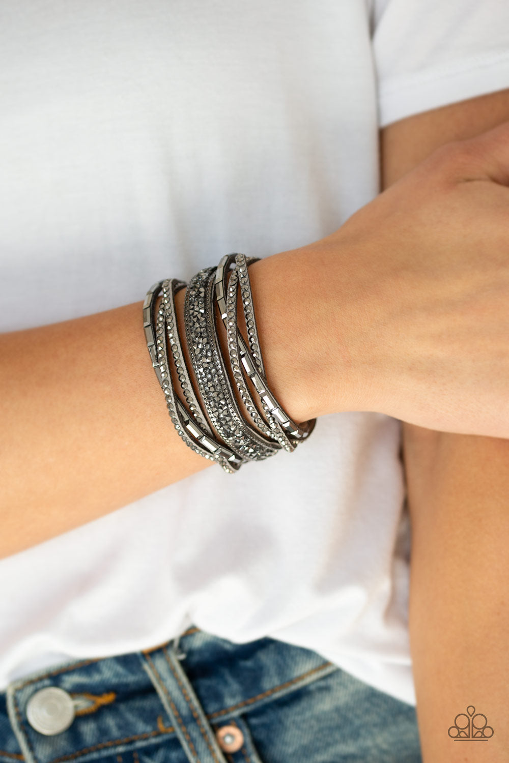 Paparazzi ♥ Punk Prowess - Silver ♥  Bracelet