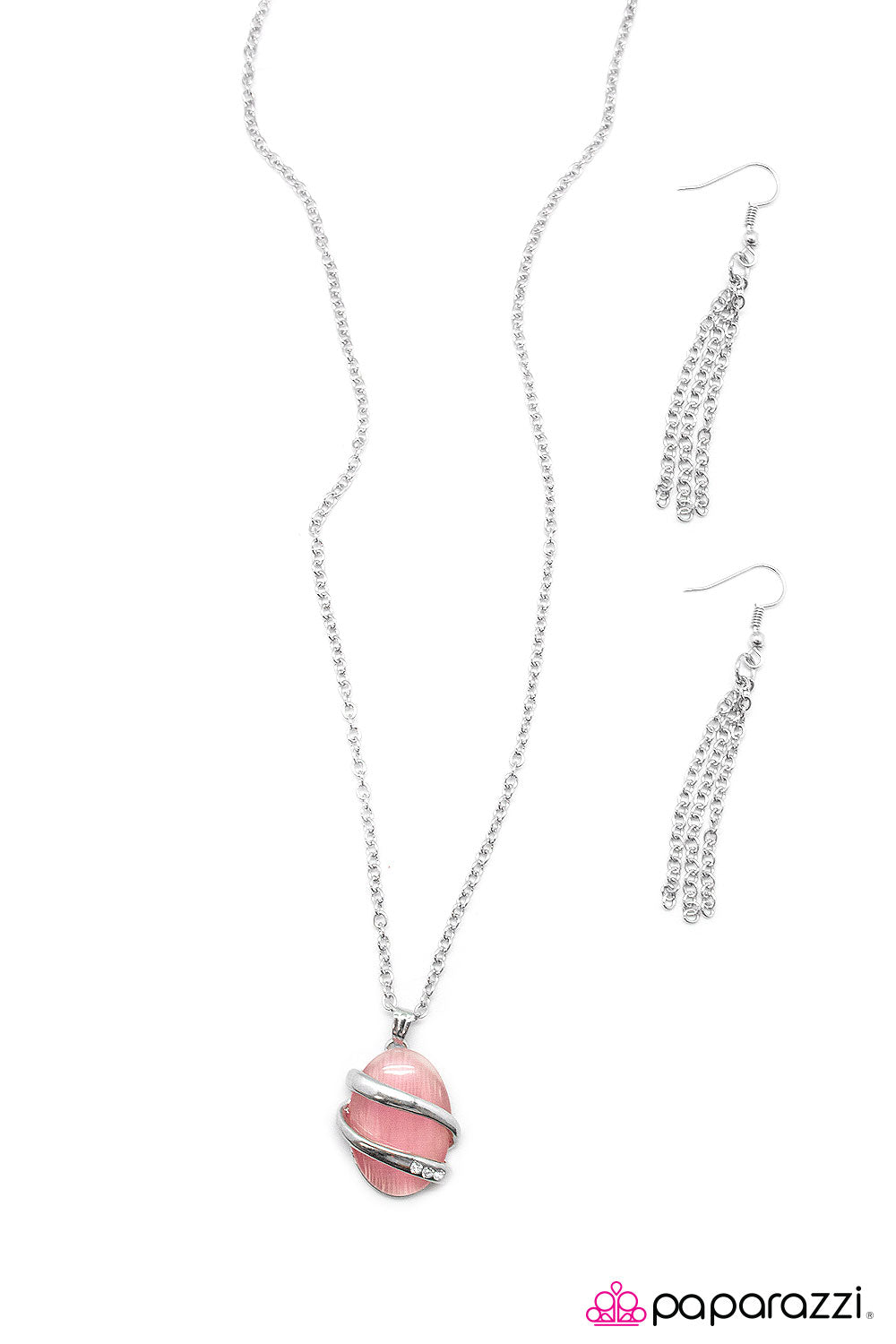 Paparazzi ♥ Keep Stringing You Along - Pink ♥  Necklace