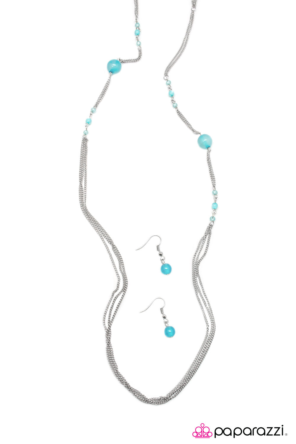 Paparazzi ♥ Half Past Midnight - Blue ♥  Necklace