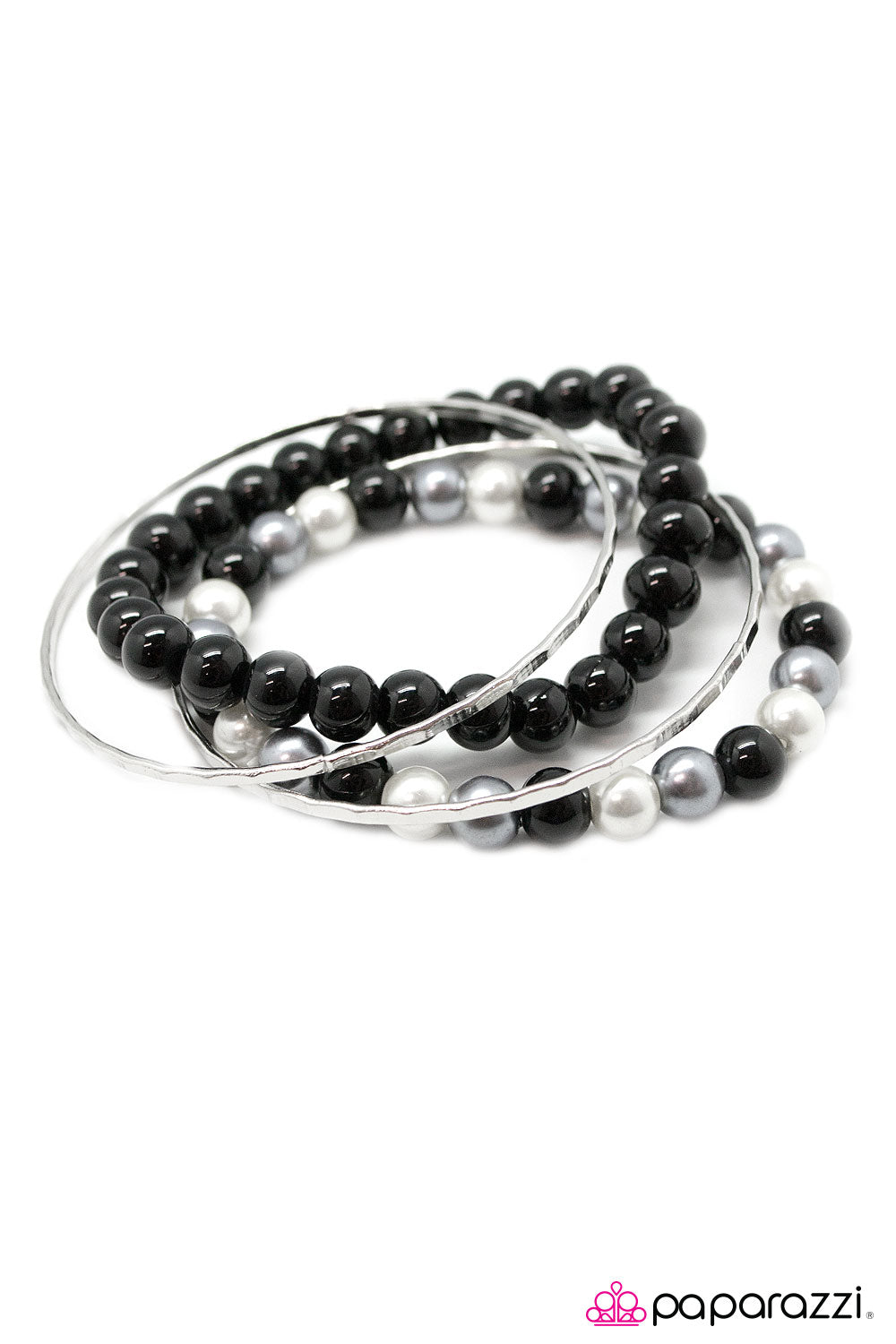 Paparazzi ♥ Just Married - Black ♥  Bracelet