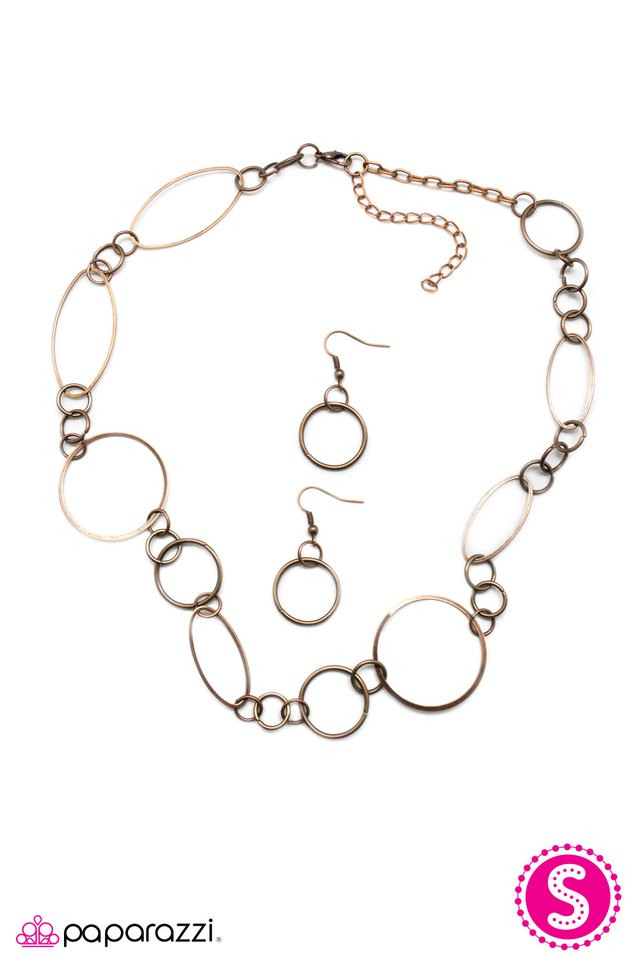 Paparazzi ♥ Jump Around - Copper ♥ Necklace
