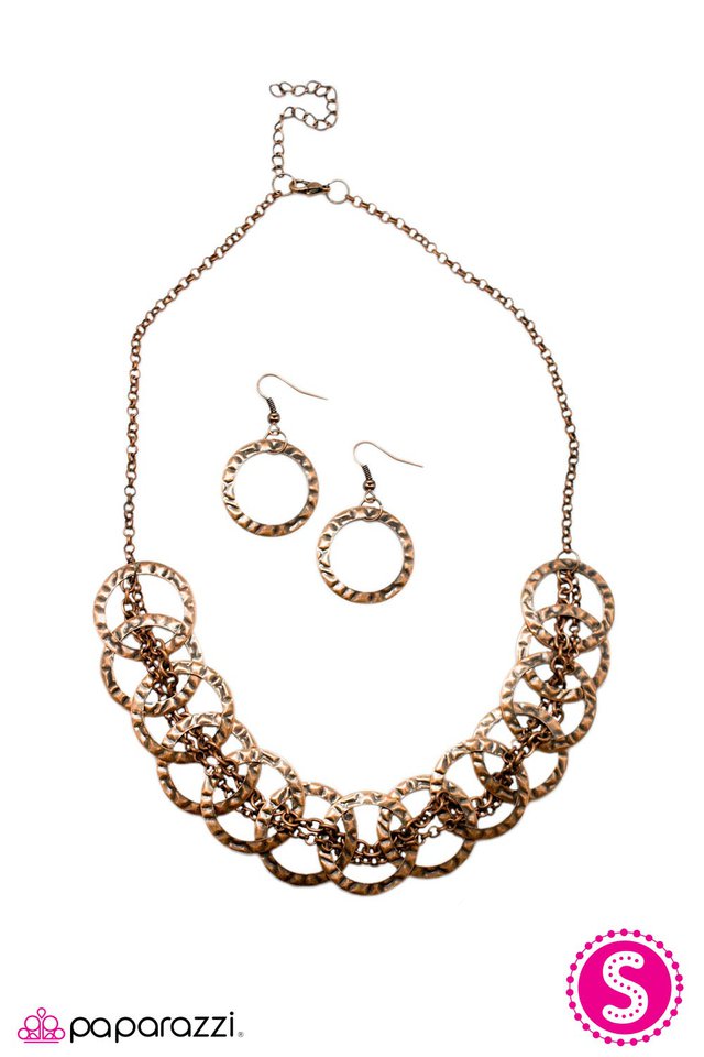 Paparazzi ♥ All Together Now - Copper ♥ Necklace