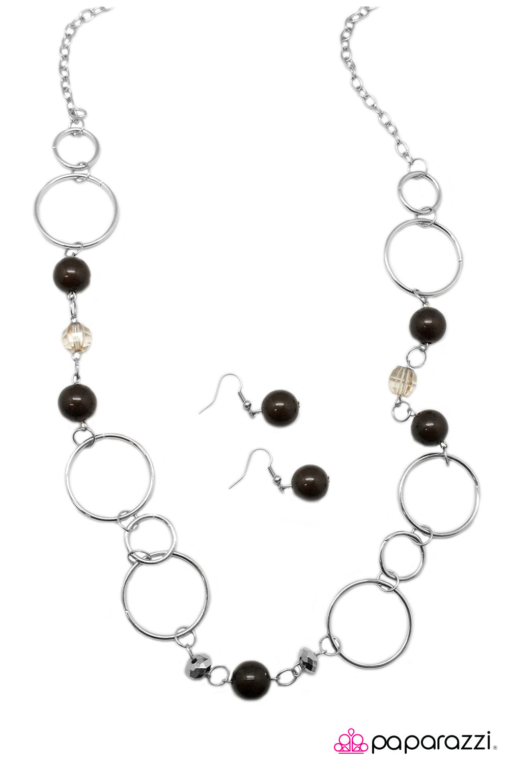 Paparazzi ♥ Keeping Up With The Joneses - Brown ♥  Necklace